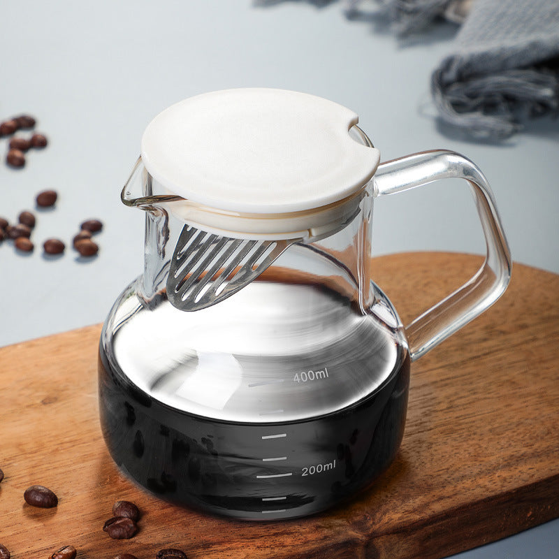 Coffee Pot- Glass Filter Cup